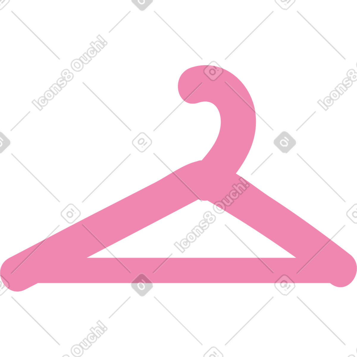Hanger illustration in Pluto style download in PNG, SVG