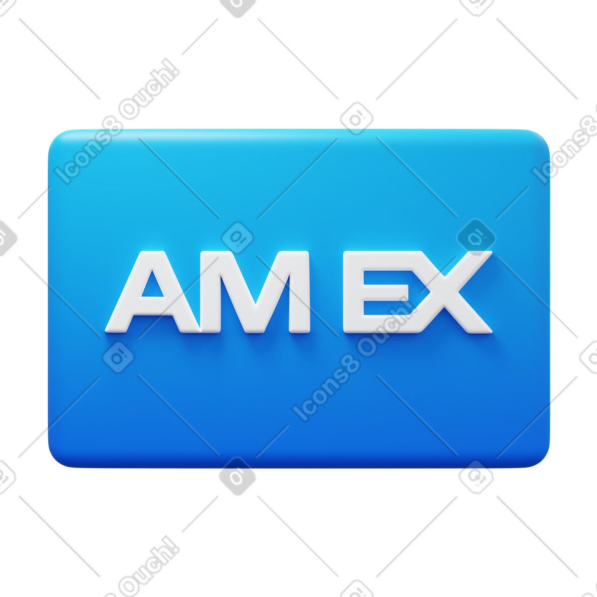 American express illustrazione in stile 3D Fluency scarica in PNG, SVG