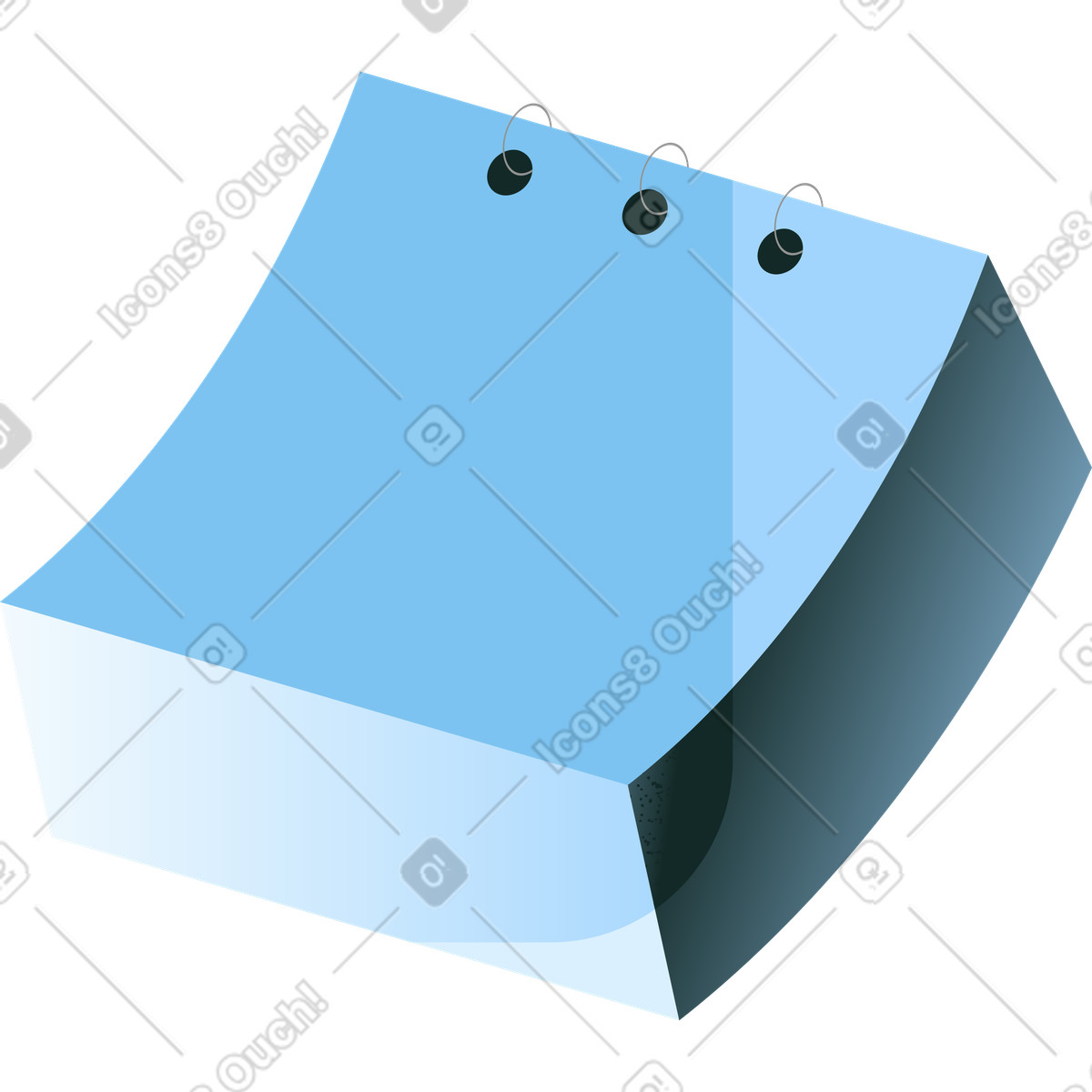 Planner ad anelli illustrazione in stile Concept scarica in PNG, SVG