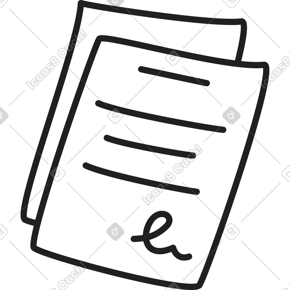 Documents illustration in PNG, SVG