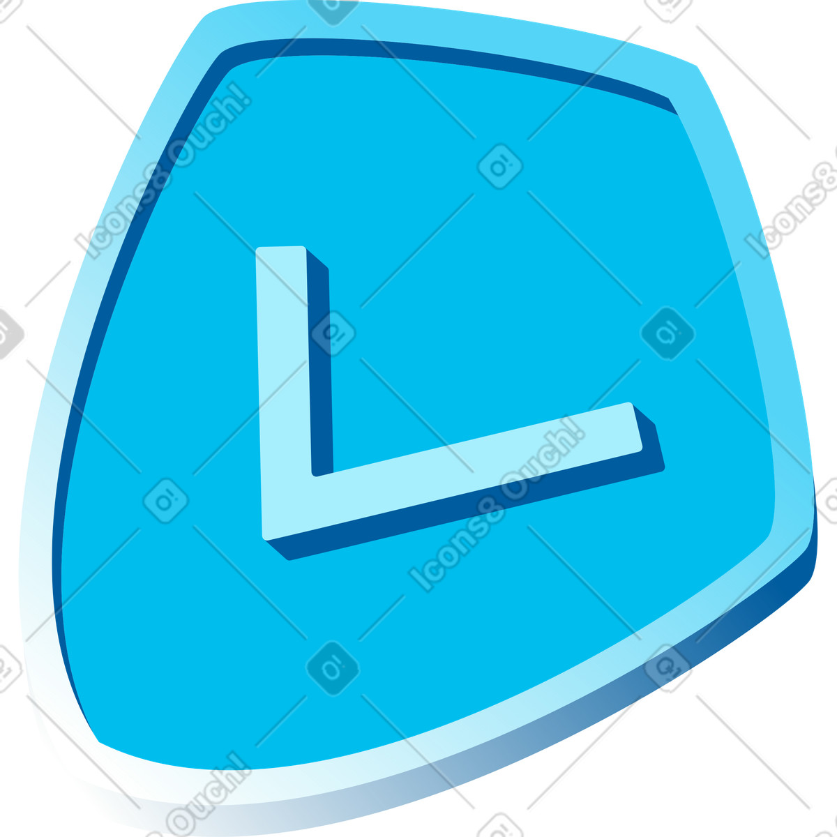 Segno di spunta illustrazione in stile Icy scarica in PNG, SVG