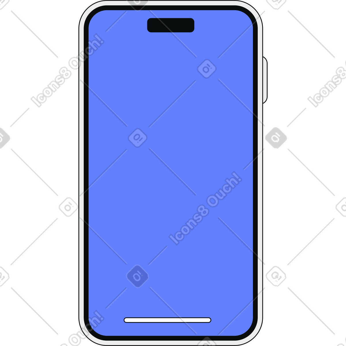 下载 Teko 风格的 空白的应用程序屏幕 插画，支持 PNG、SVG 格式