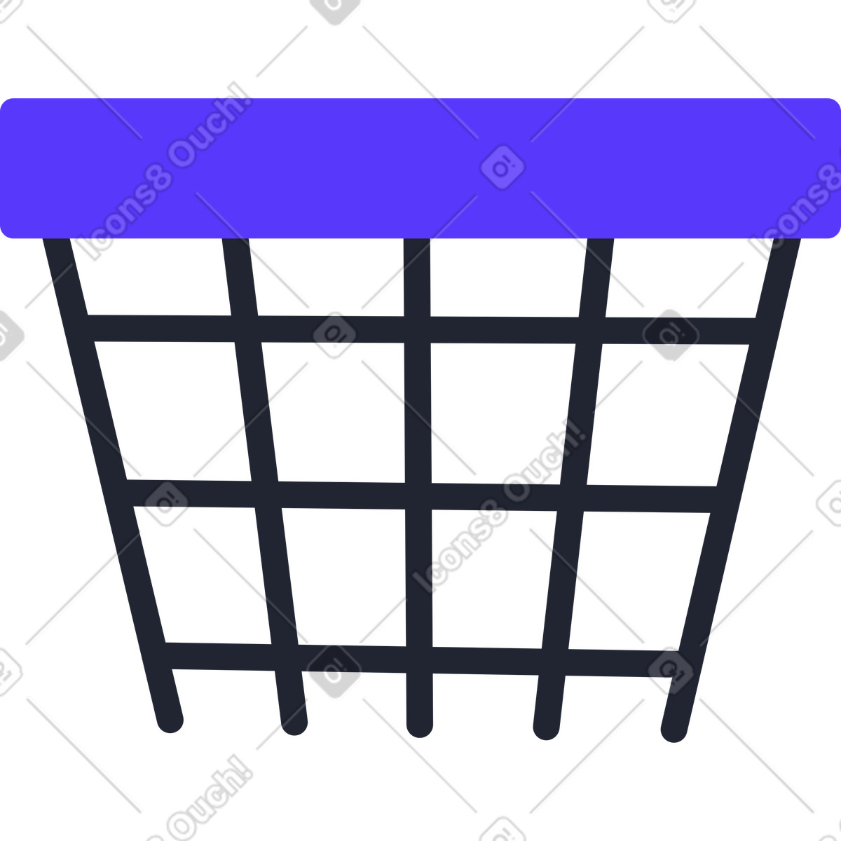 Canestro illustrazione in stile Pablita scarica in PNG, SVG