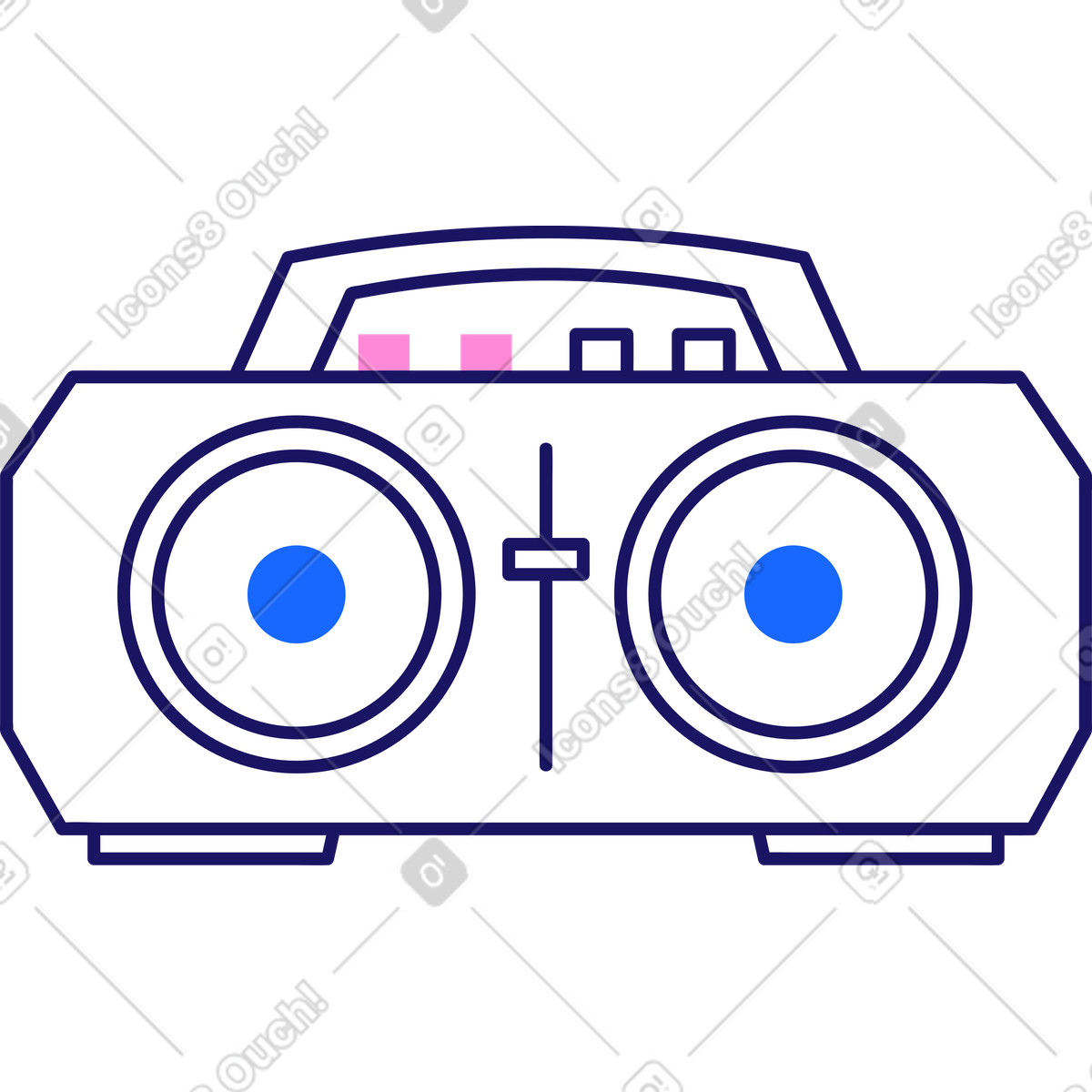 Bluetooth device illustration for audio enjoyment clipart music player graphics