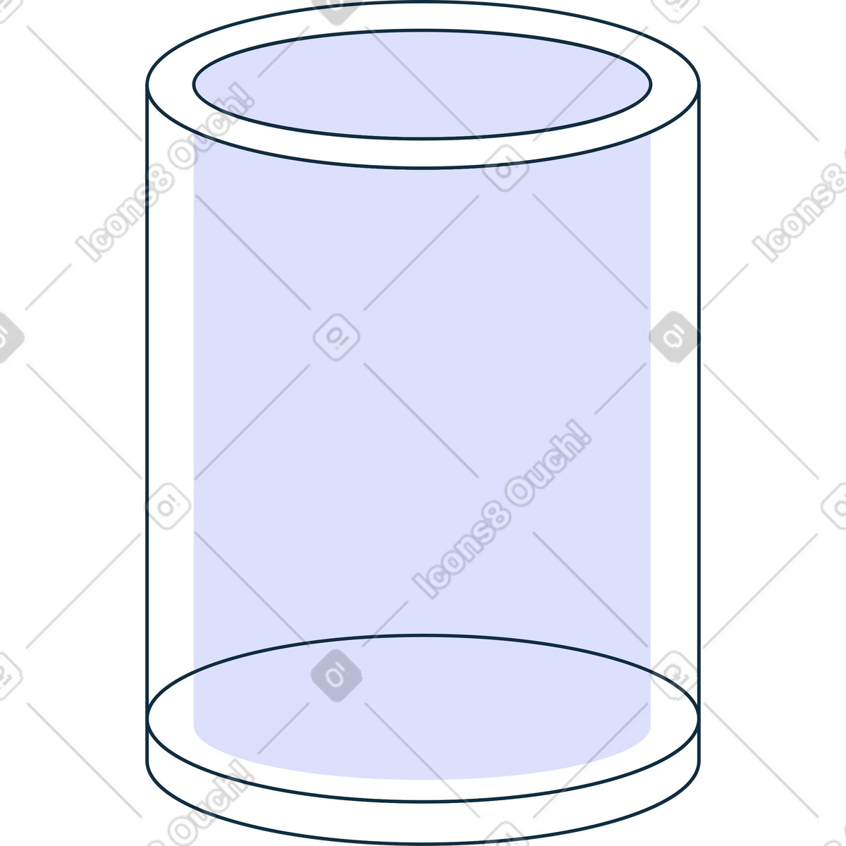 Illustration Vase en verre dans le style Bubble gum à télécharger aux formats PNG, SVG