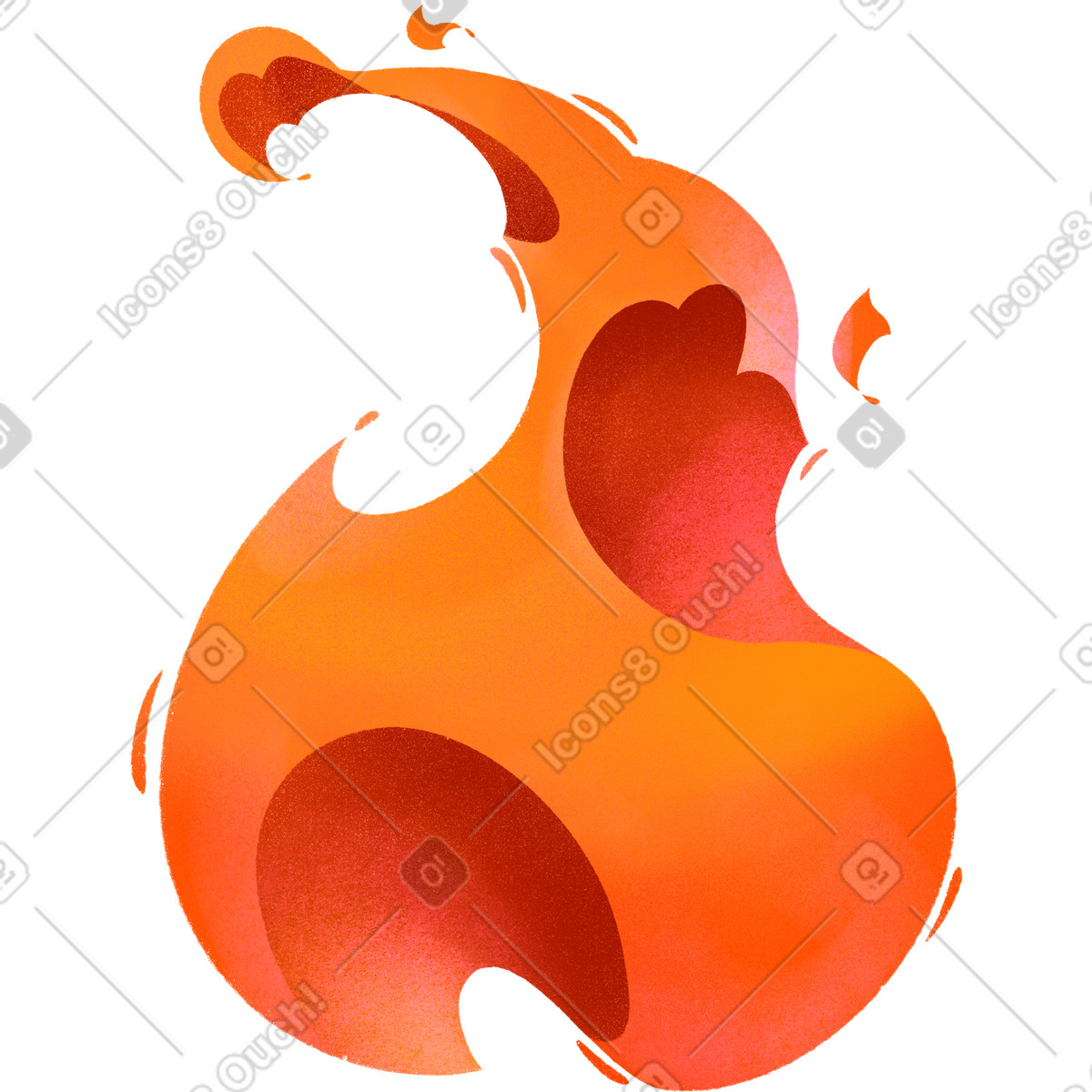 Illustration Bright flame dans le style Mood à télécharger aux formats PNG, SVG