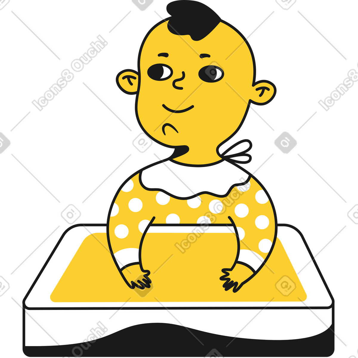 Taxi スタイルの 子供 のイラストをPNG、SVG形式でダウンロード