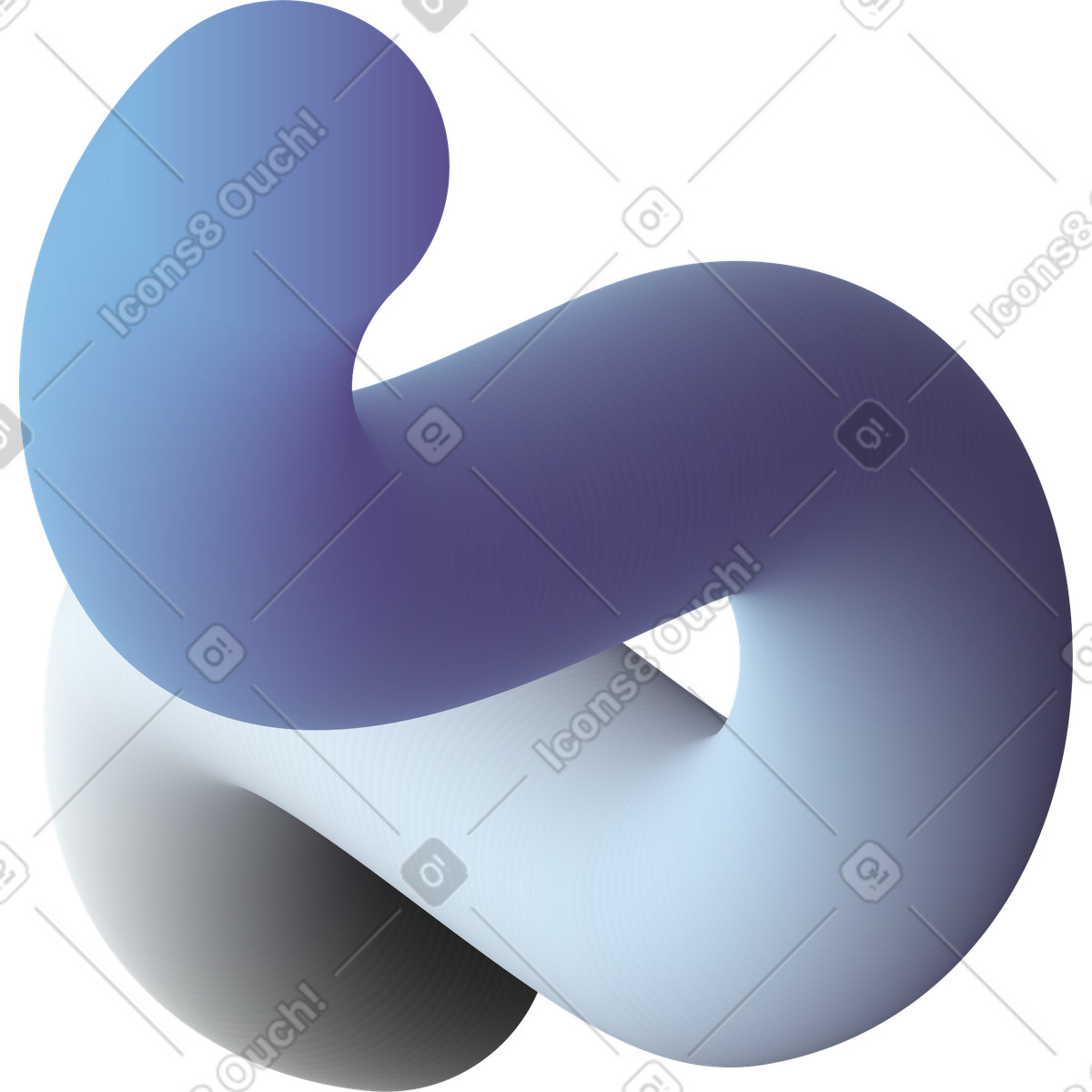 下载 Forms 风格的 Blue gray curved shape 插画，支持 PNG、SVG 格式