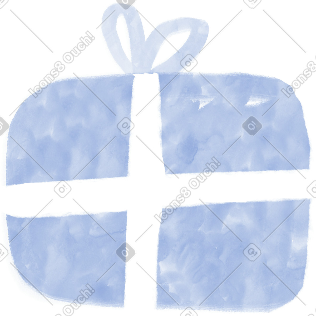 Ilustração de Grande presente azul em no estilo Company para baixar em PNG, SVG