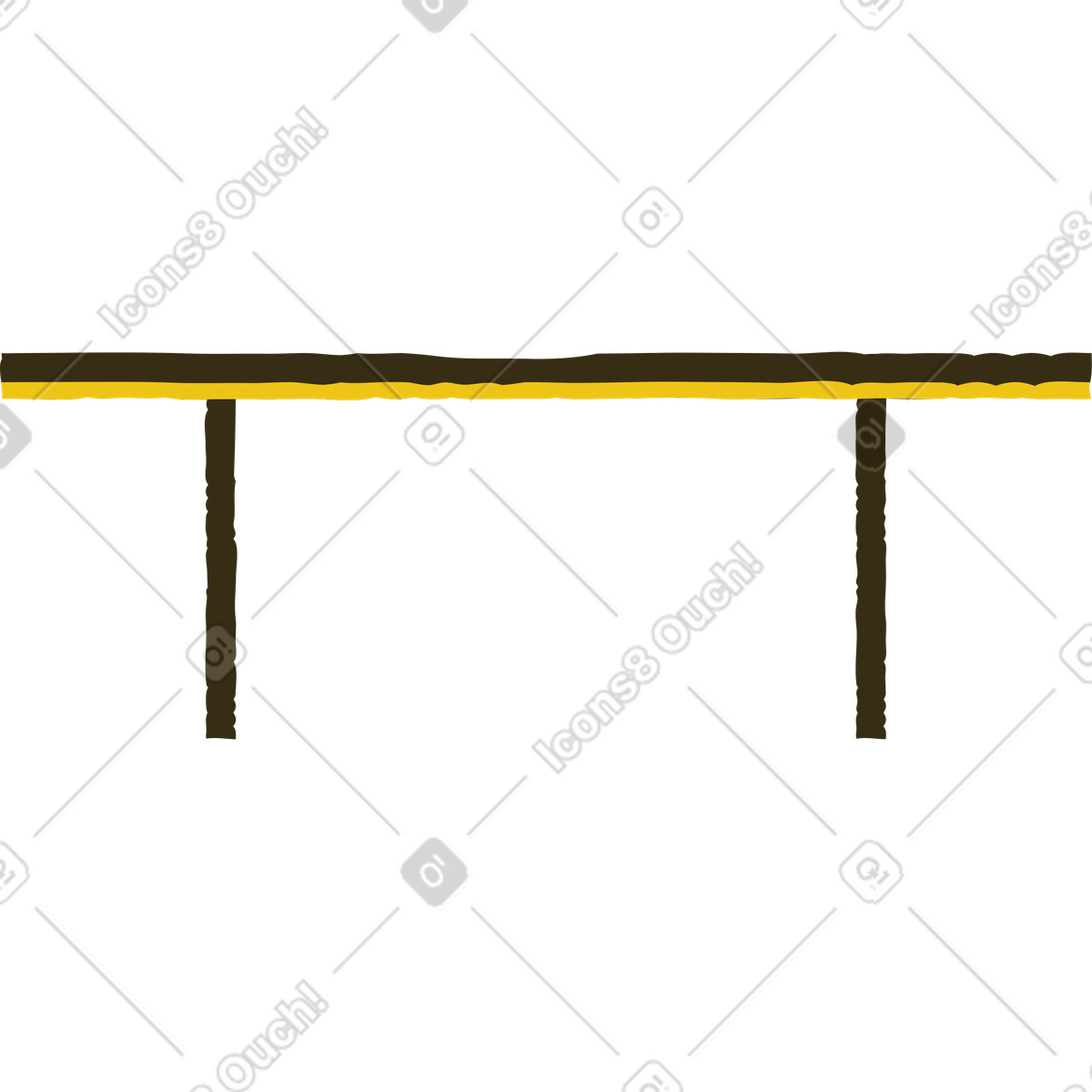 Ilustración Mesa de oficina en estilo Bermuda a descargar en PNG y SVG