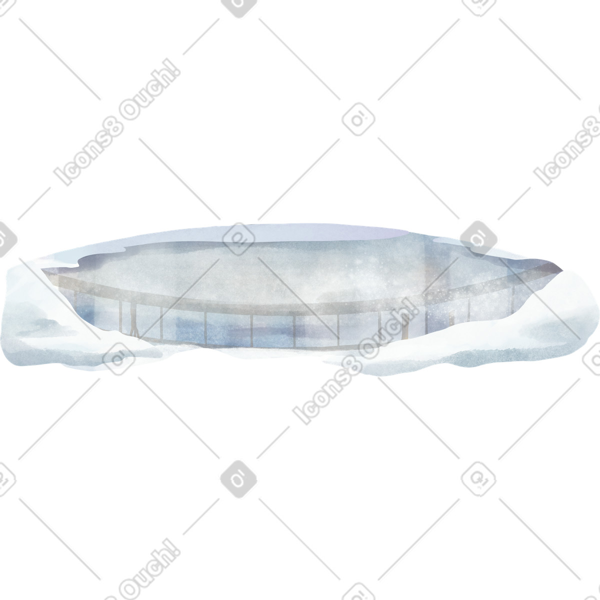 Seasons スタイルの Frozen lake のイラストをPNG、SVG形式でダウンロード