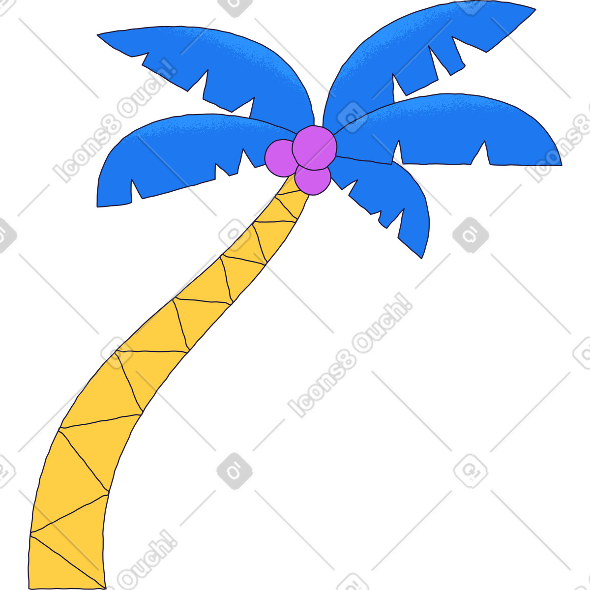 下载 Conifer 风格的 棕榈 插画，支持 PNG、SVG 格式