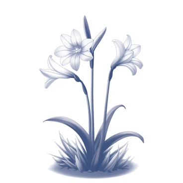 A cluster of "Gladiolus flowers" stands tall in a garden. The flowers are delicately arranged, capturing the intricate details of their petals. Their forms are elongated and striking, showcasing a variety of shapes. The scene is illuminated by "moonlight," casting soft shadows that enhance the texture of the flowers. Surrounding the "Gladiolus" are lush green leaves, providing a vibrant contrast to the white light. The garden is calm and tranquil, with a few hints of additional foliage creating a sense of depth in the composition. The atmosphere is serene, inviting viewers to appreciate the beauty of the flowers under the gentle glow of the moon.