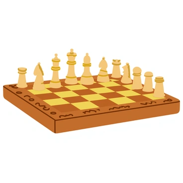 A chess set featuring pieces entirely crafted from matchsticks, each piece uniquely shaped and detailed. The board is intricate, showcasing alternating squares of light and dark wood with ornate carvings along the edges. The matchstick pieces stand upright, with distinct designs for pawns, knights, bishops, rooks, queens, and kings. The overall composition captures a scene where the matchstick pieces are poised for play, highlighting their delicate craftsmanship against the richly detailed chessboard.