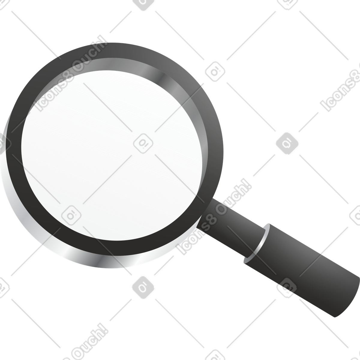 Illustration Loupe dans le style Token à télécharger aux formats PNG, SVG