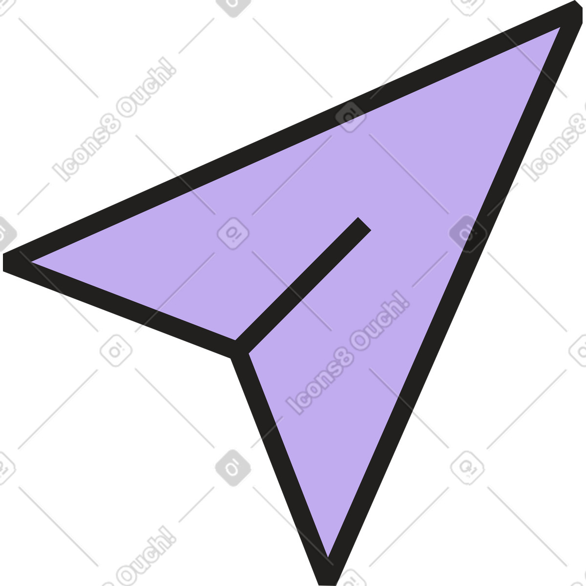 Ilustração de Aviãozinho papel em no estilo Dazzle para baixar em PNG, SVG
