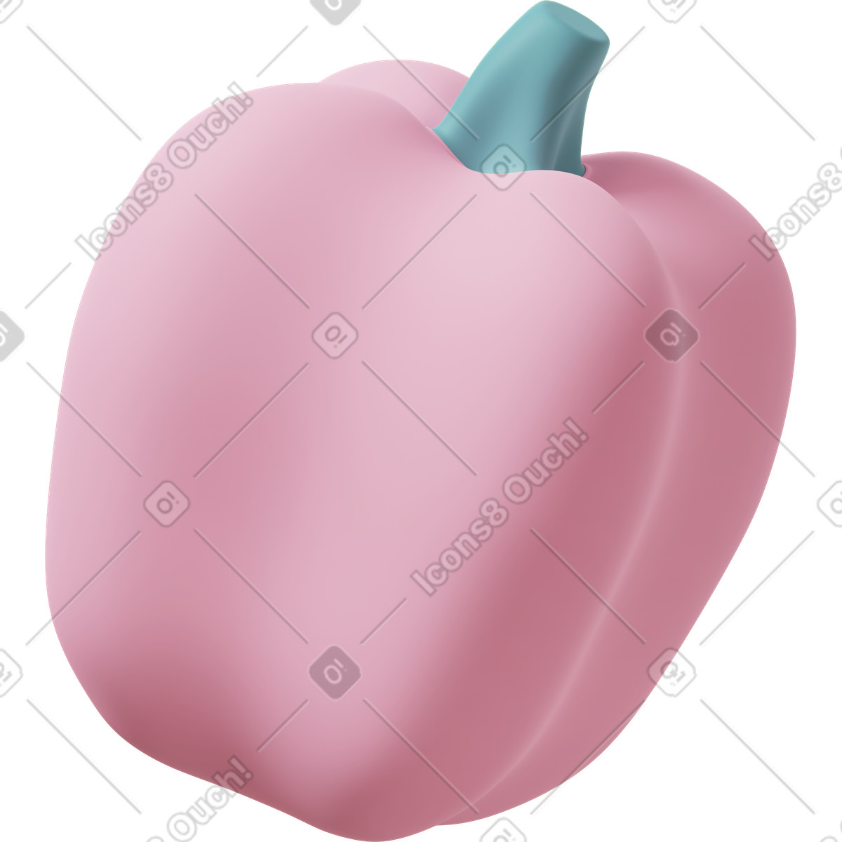 Ilustração de Pink pepper em no estilo 3D Casual life para baixar em PNG, SVG