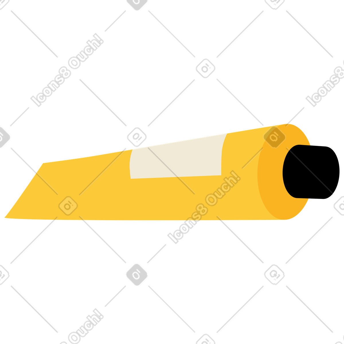 Tubetto di colla illustrazione in stile Juicy scarica in PNG, SVG