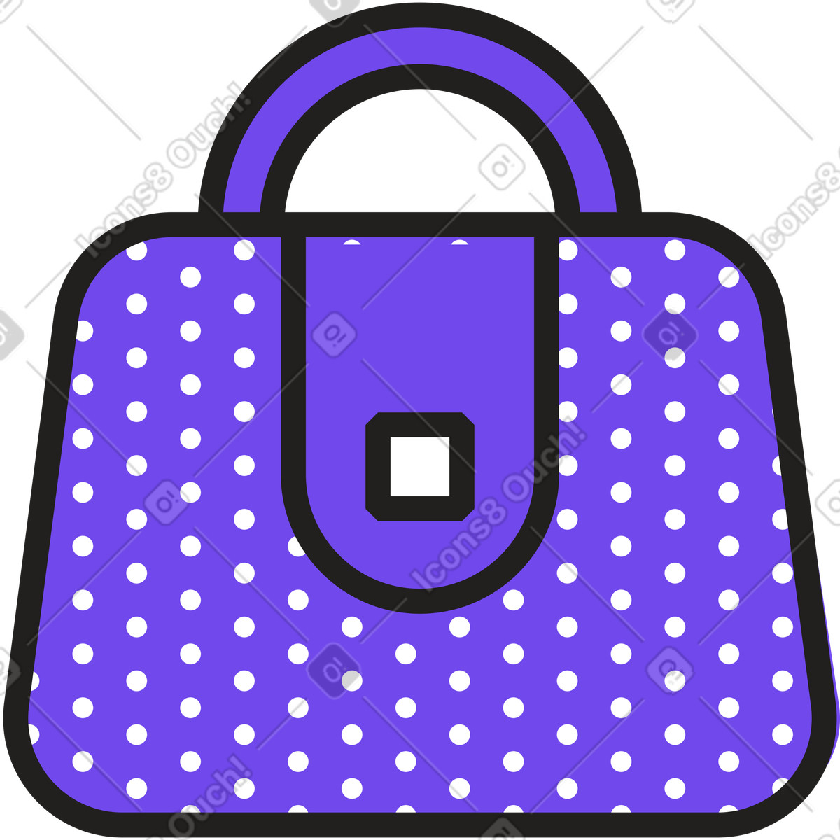 Ilustração de Bolsa pequena em no estilo Dazzle para baixar em PNG, SVG