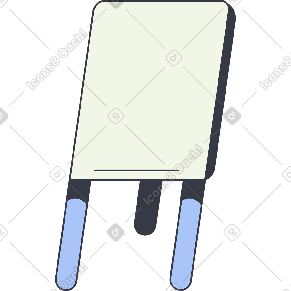Flip chart illustration in PNG, SVG