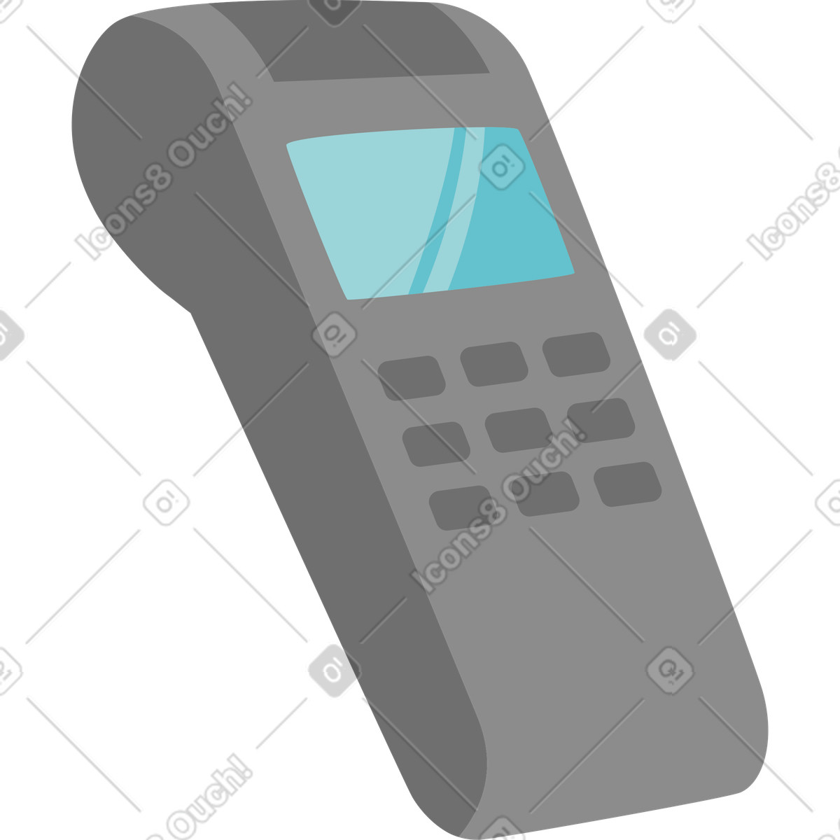 Ilustração de Terminal pagamento em no estilo Lagom para baixar em PNG, SVG