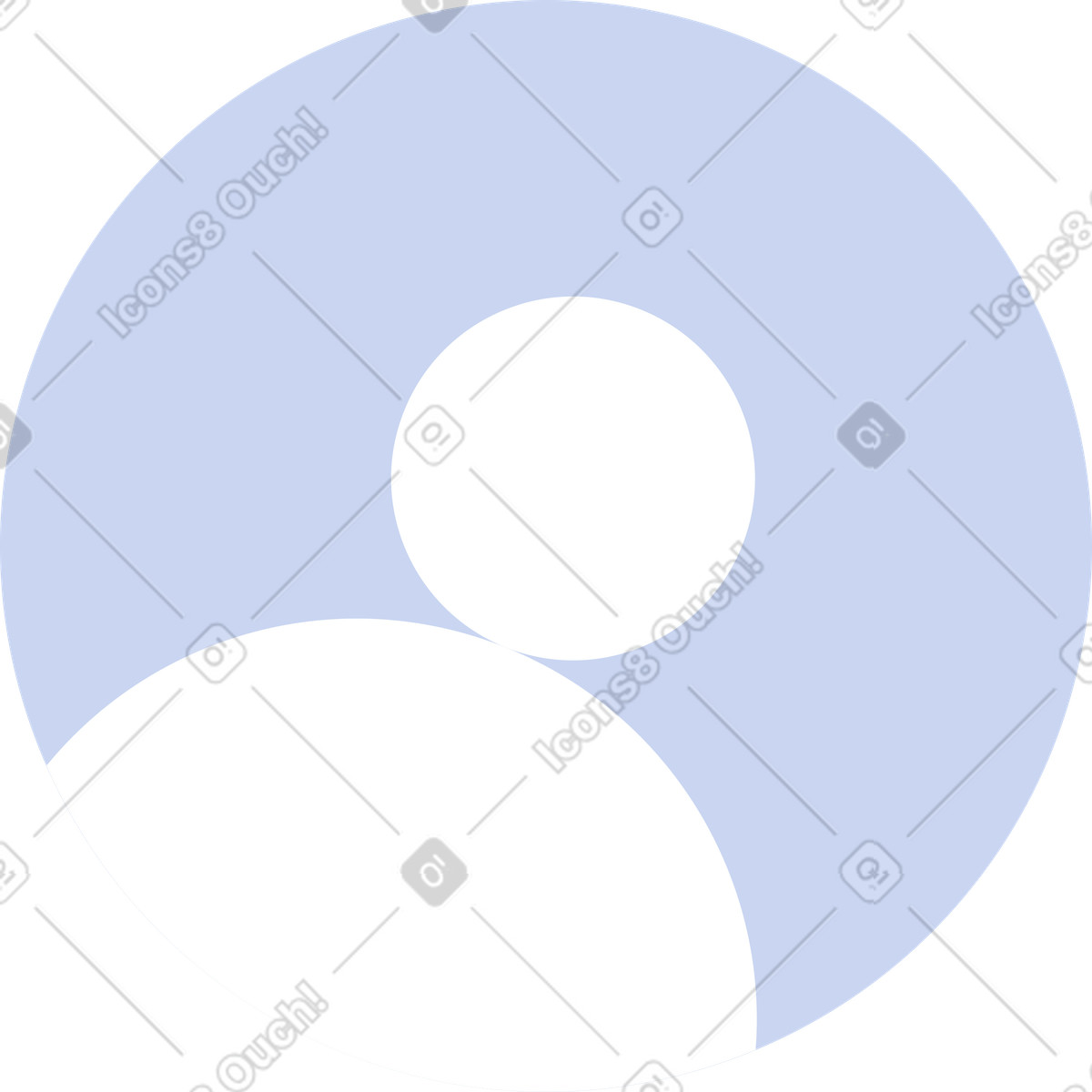 Blaues benutzerkontaktsymbol animierte Illustration im Bloom-Stil als Download in GIF, Lottie (JSON), AE