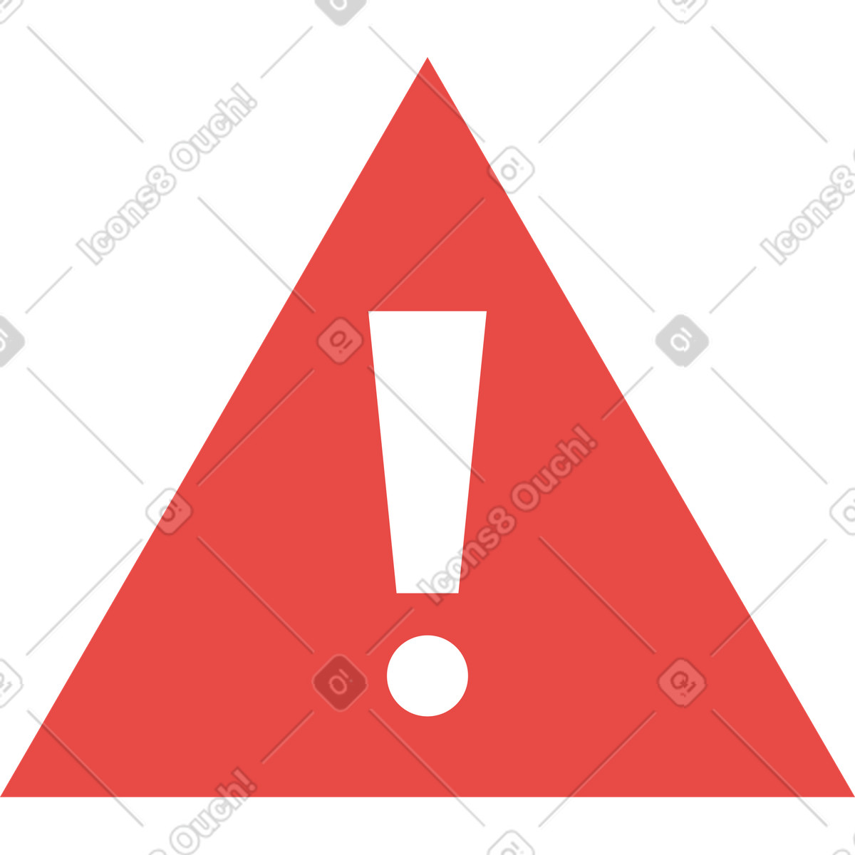 Illustration Point d'exclamation dans le style Clip à télécharger aux formats PNG, SVG