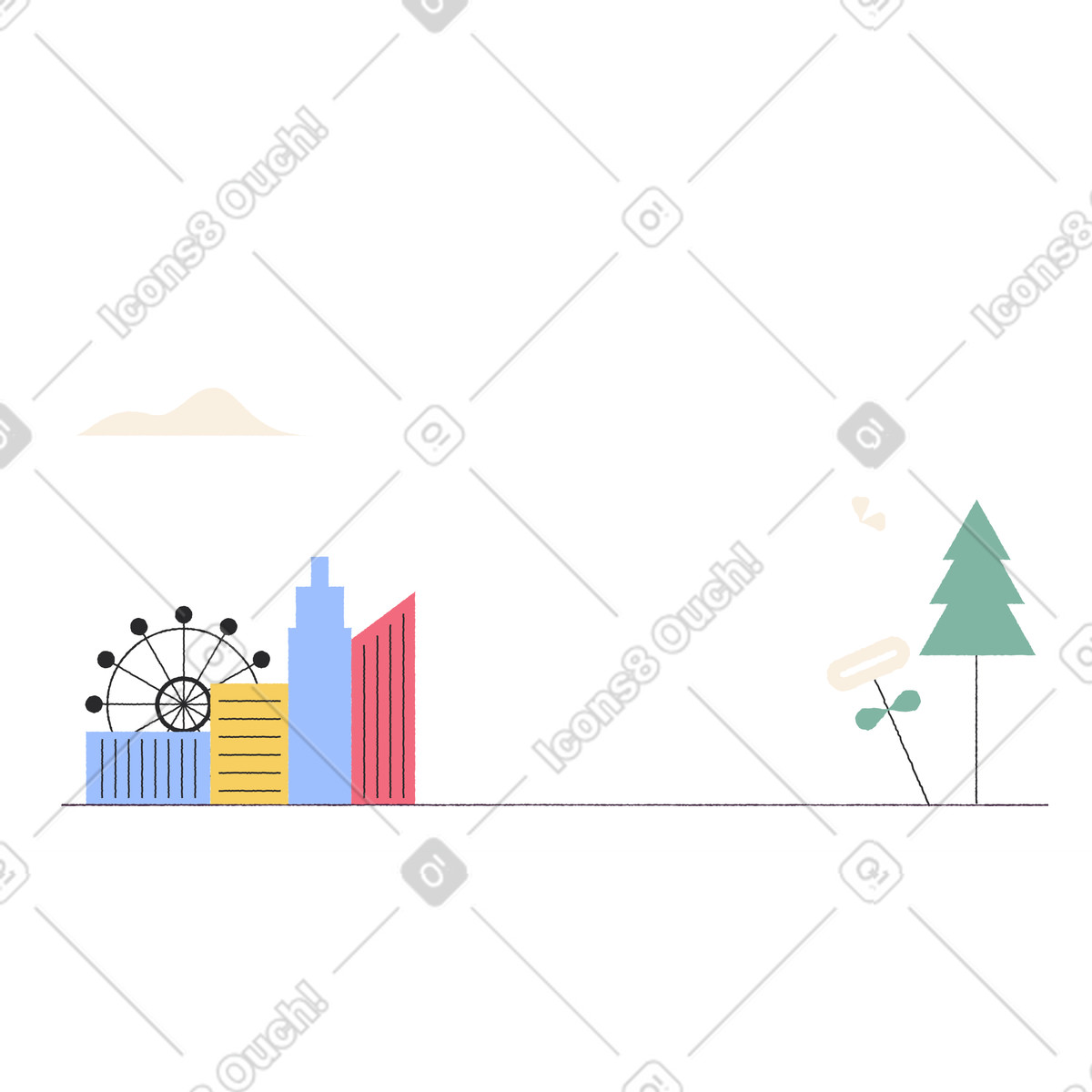 下载 Pablo 风格的 市 插画，支持 PNG、SVG 格式