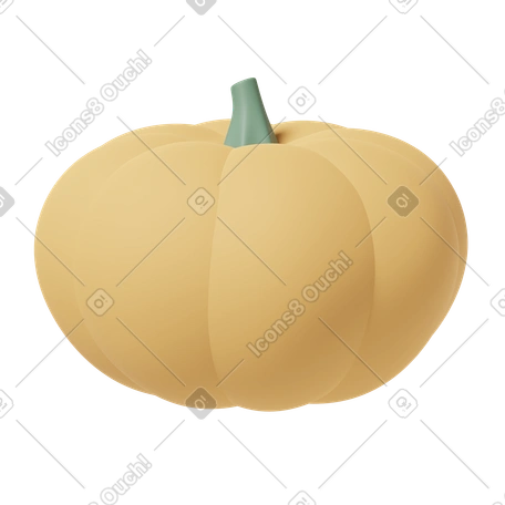 祝日 Casual life スタイルの 3D Pumpkin のイラストをPNG、SVG形式でダウンロード
