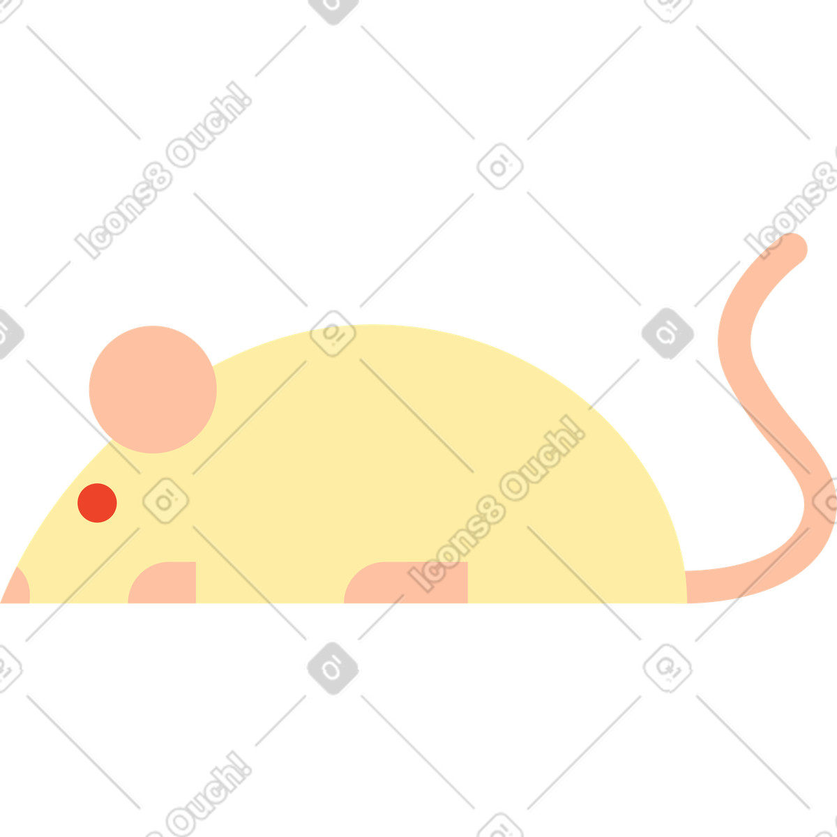 下载 Polar 风格的 鼠 插画，支持 PNG、SVG 格式