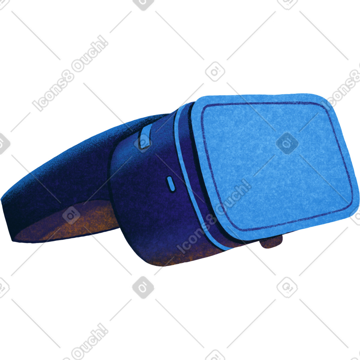 Ilustração de Óculos vr azuis em no estilo Gleam para baixar em PNG, SVG