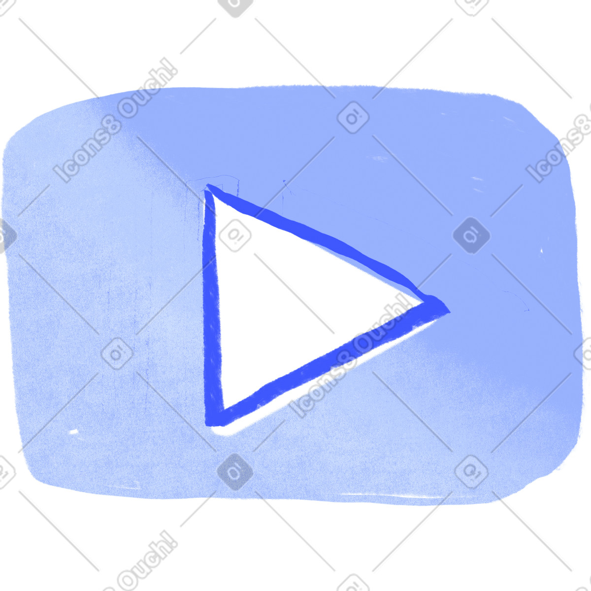 Play symbol illustration in Quirky style download in PNG, SVG