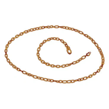 A yellow gold chain necklace is coiled neatly on a white surface. The necklace features delicate links that catch the light, creating subtle reflections. The chain is arranged in a smooth spiral, with the ends tucked gently into the loops. The white surface provides a clean contrast, highlighting the shimmering beauty of the gold.