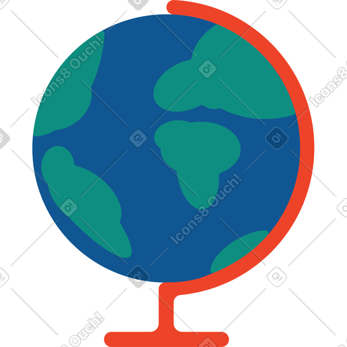Globo illustrazione in stile Polar scarica in PNG, SVG