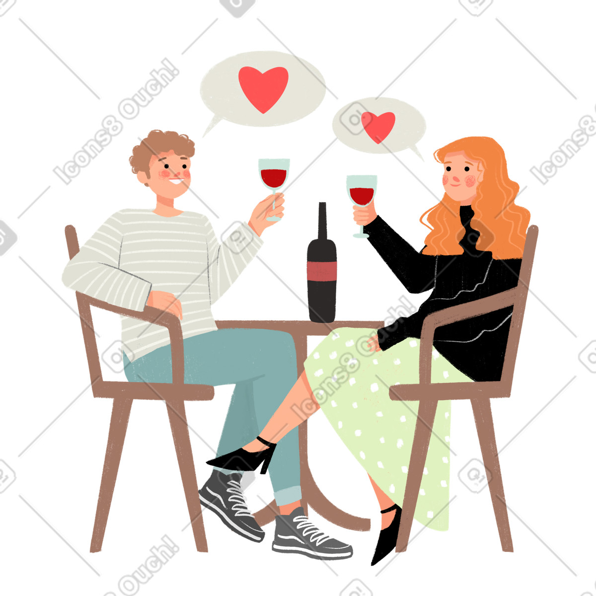 Date illustration in Experimental style download in PNG, SVG