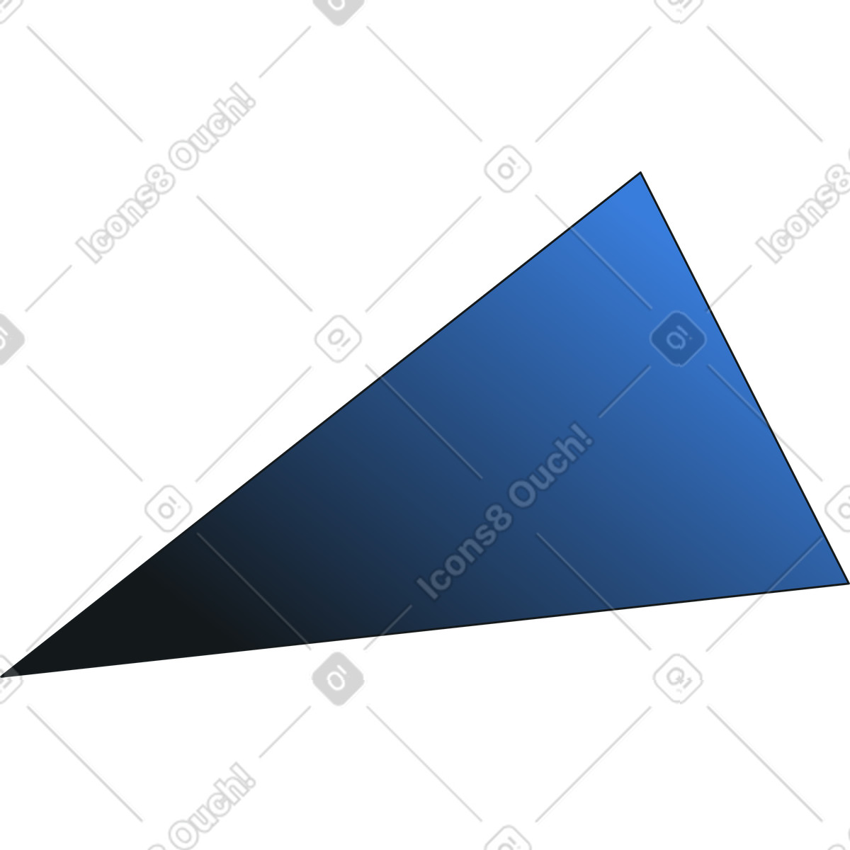 Illustration Triangle dégradé dans le style Midnight à télécharger aux formats PNG, SVG