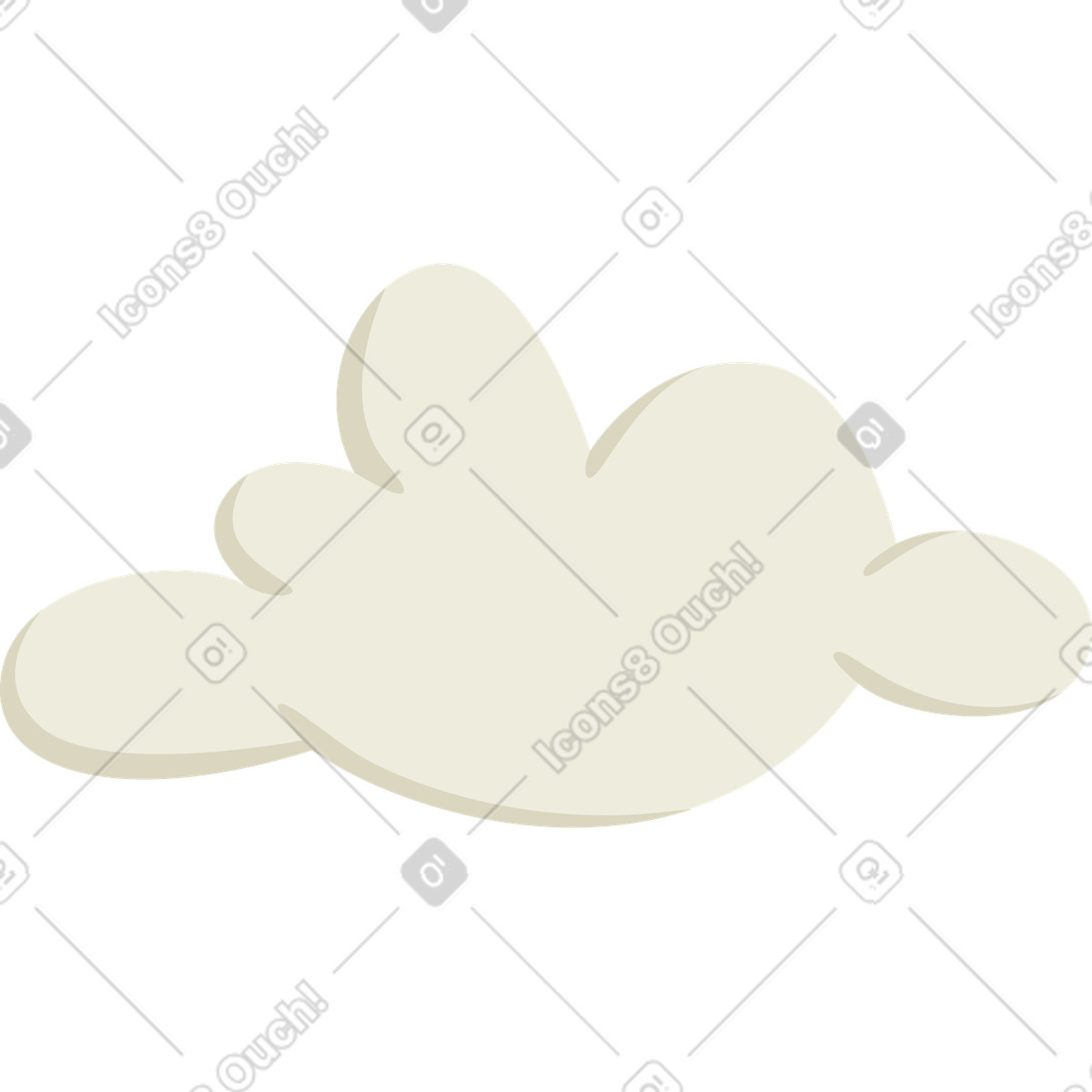 Ilustração de Nuvem em no estilo Social para baixar em PNG, SVG