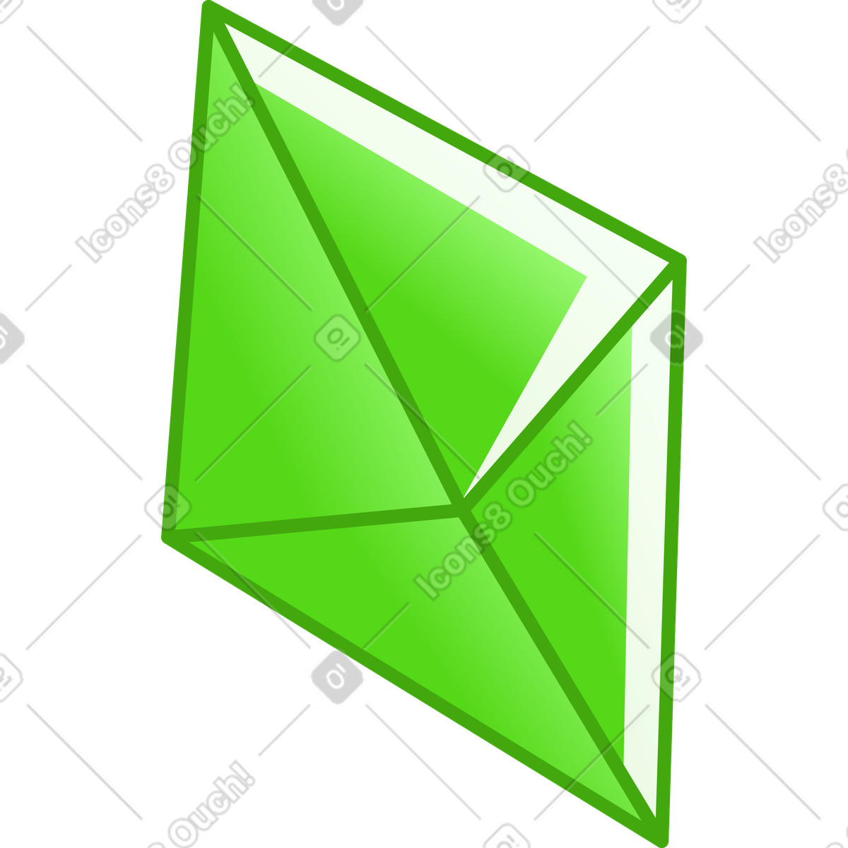 Ilustração de Cristal em no estilo Rainbow para baixar em PNG, SVG