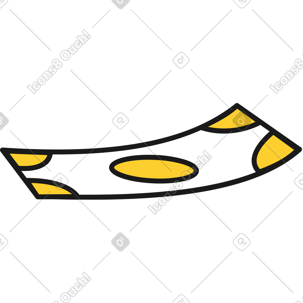Taxi スタイルの 紙幣 のイラストをPNG、SVG形式でダウンロード