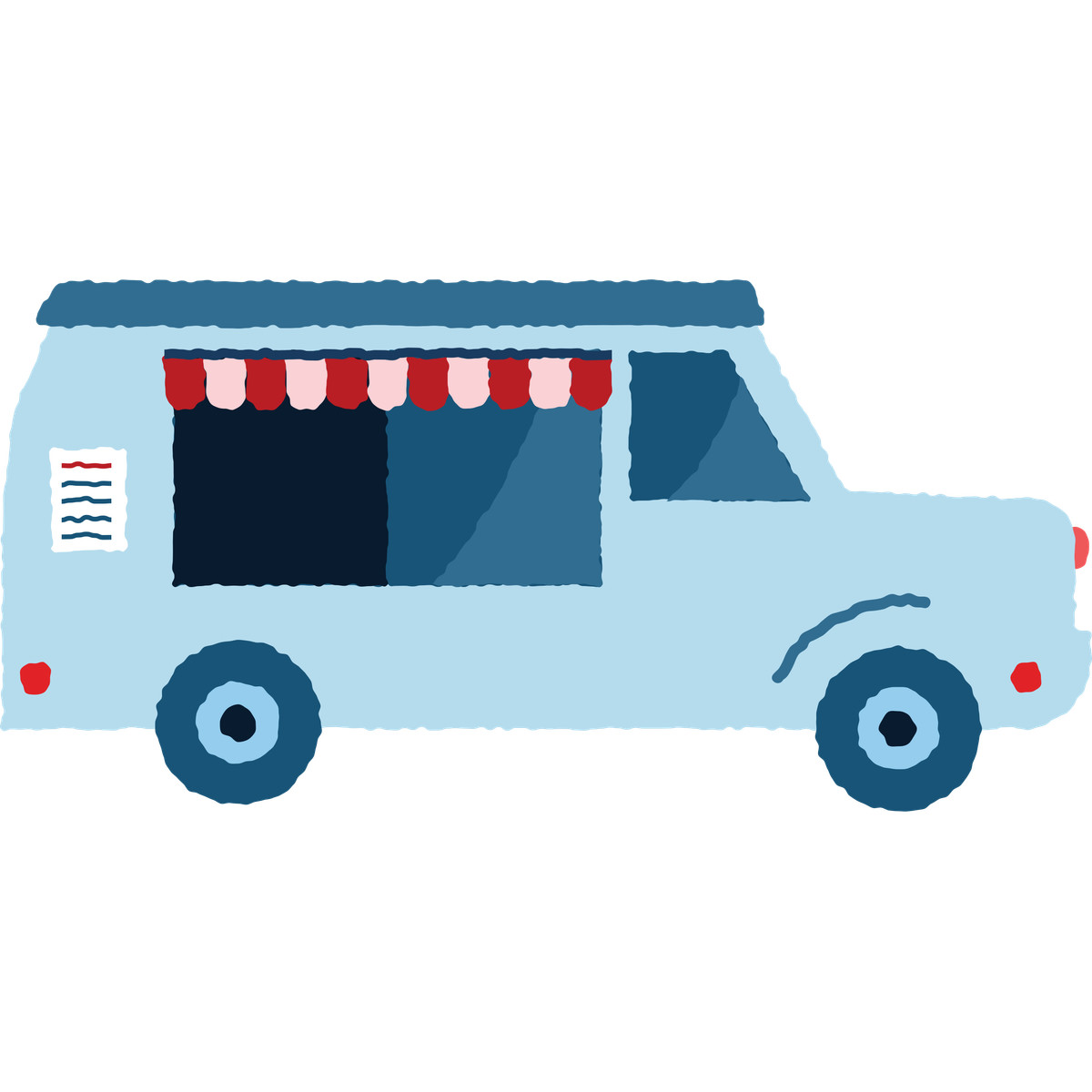 Ilustração de Food truck em no estilo Cherry para baixar em PNG, SVG