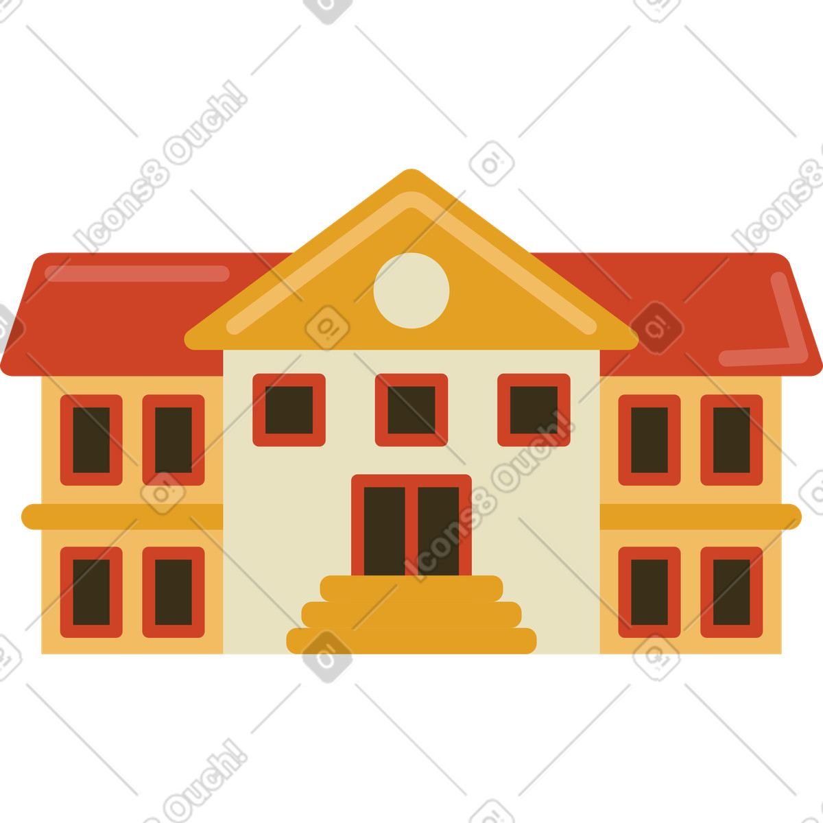 School building illustration government clipart image available for download in PNG
