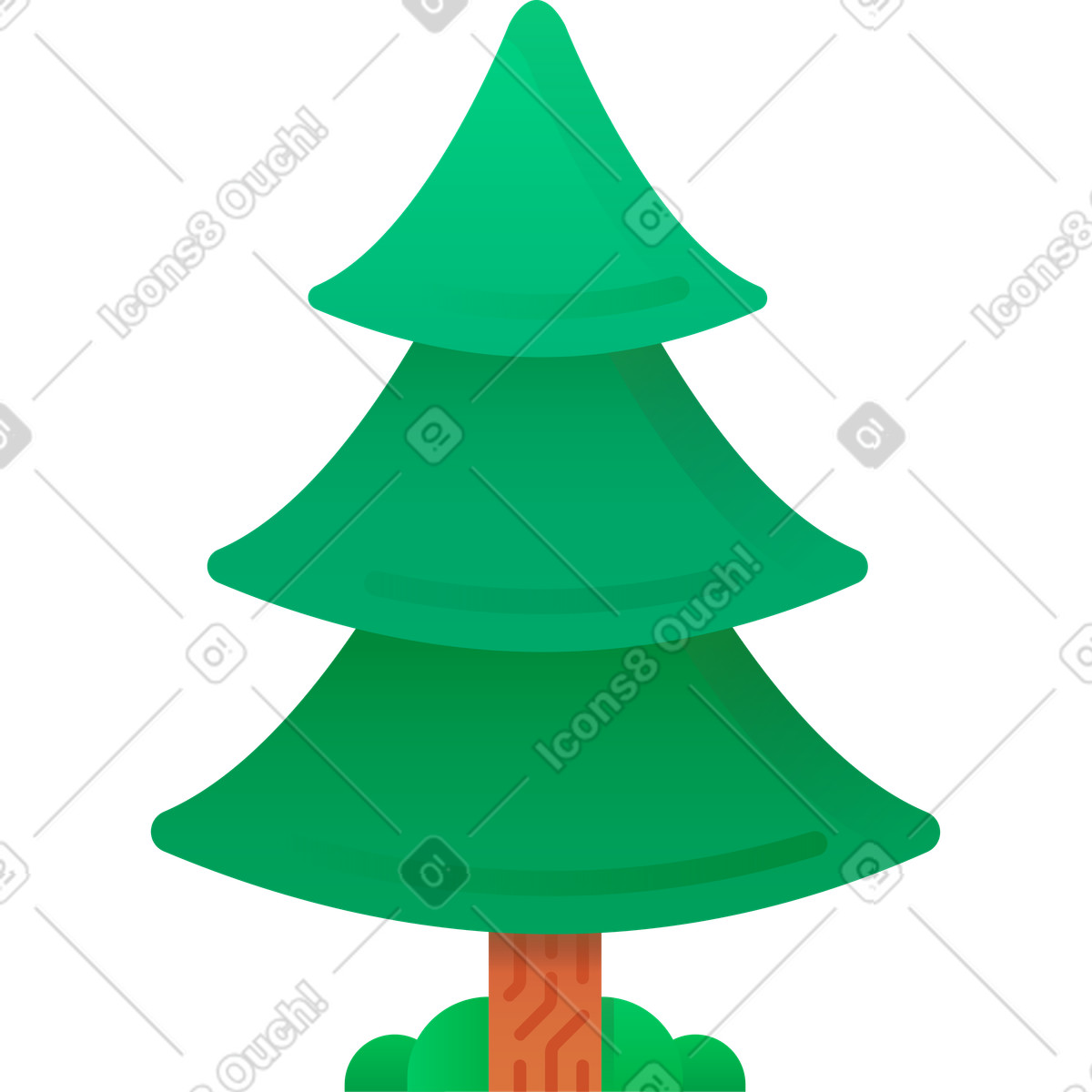 Albero illustrazione in stile Hugo scarica in PNG, SVG