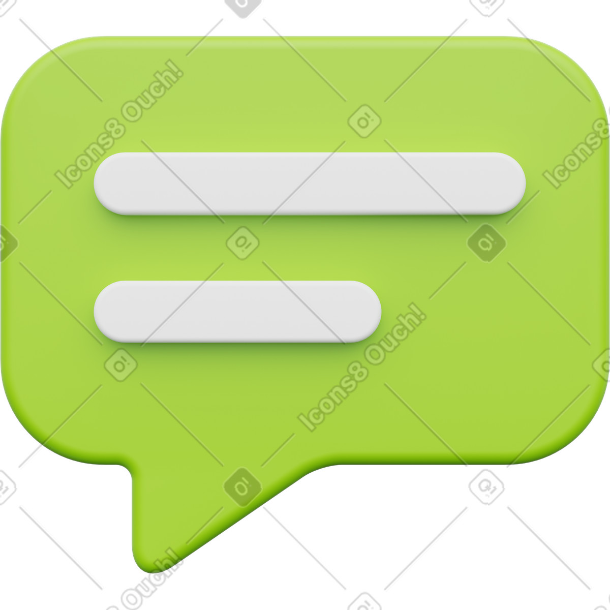 Иллюстрация Speech bubble, green chat icon, message symbol в PNG и SVG