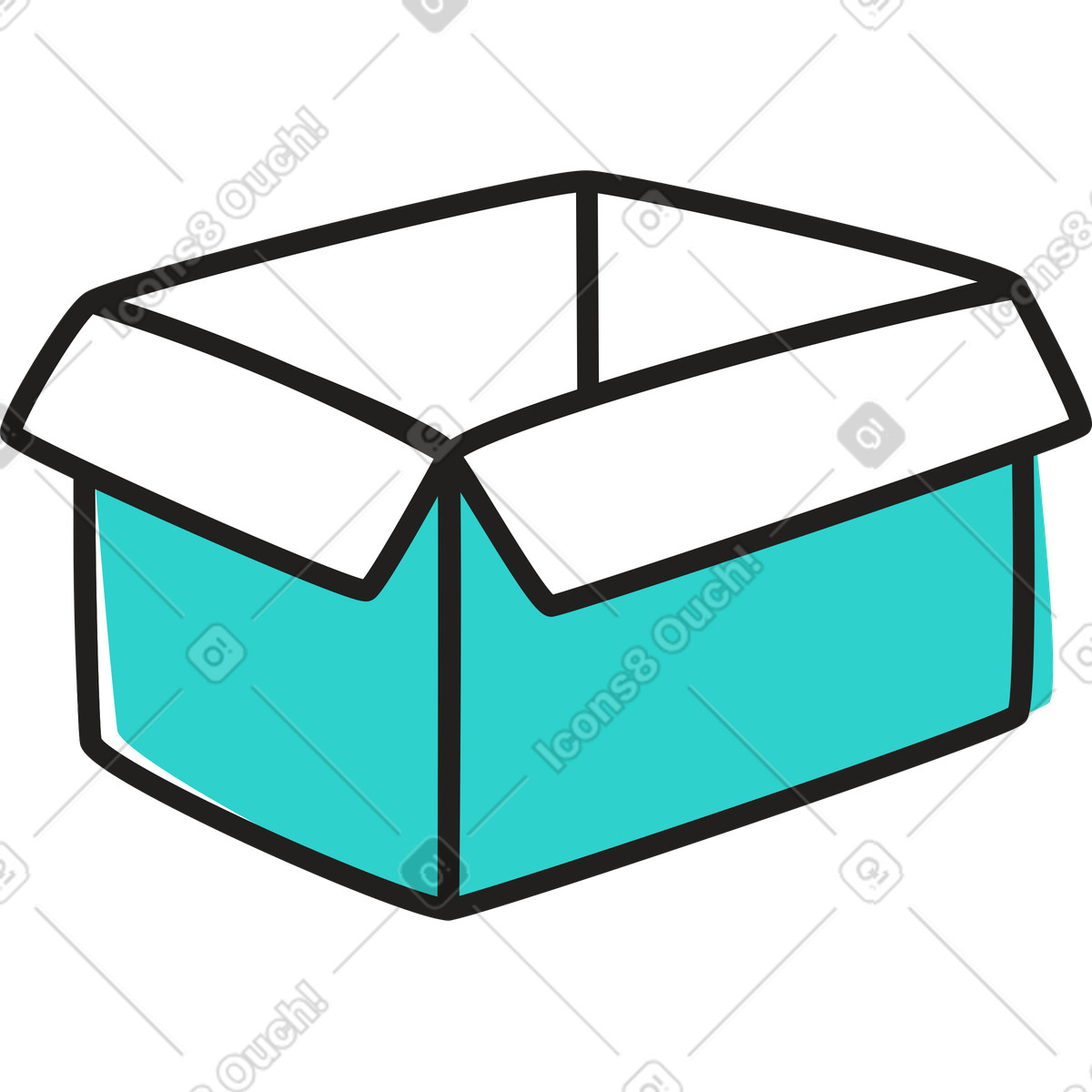 Ilustração de Caixa em no estilo Little para baixar em PNG, SVG