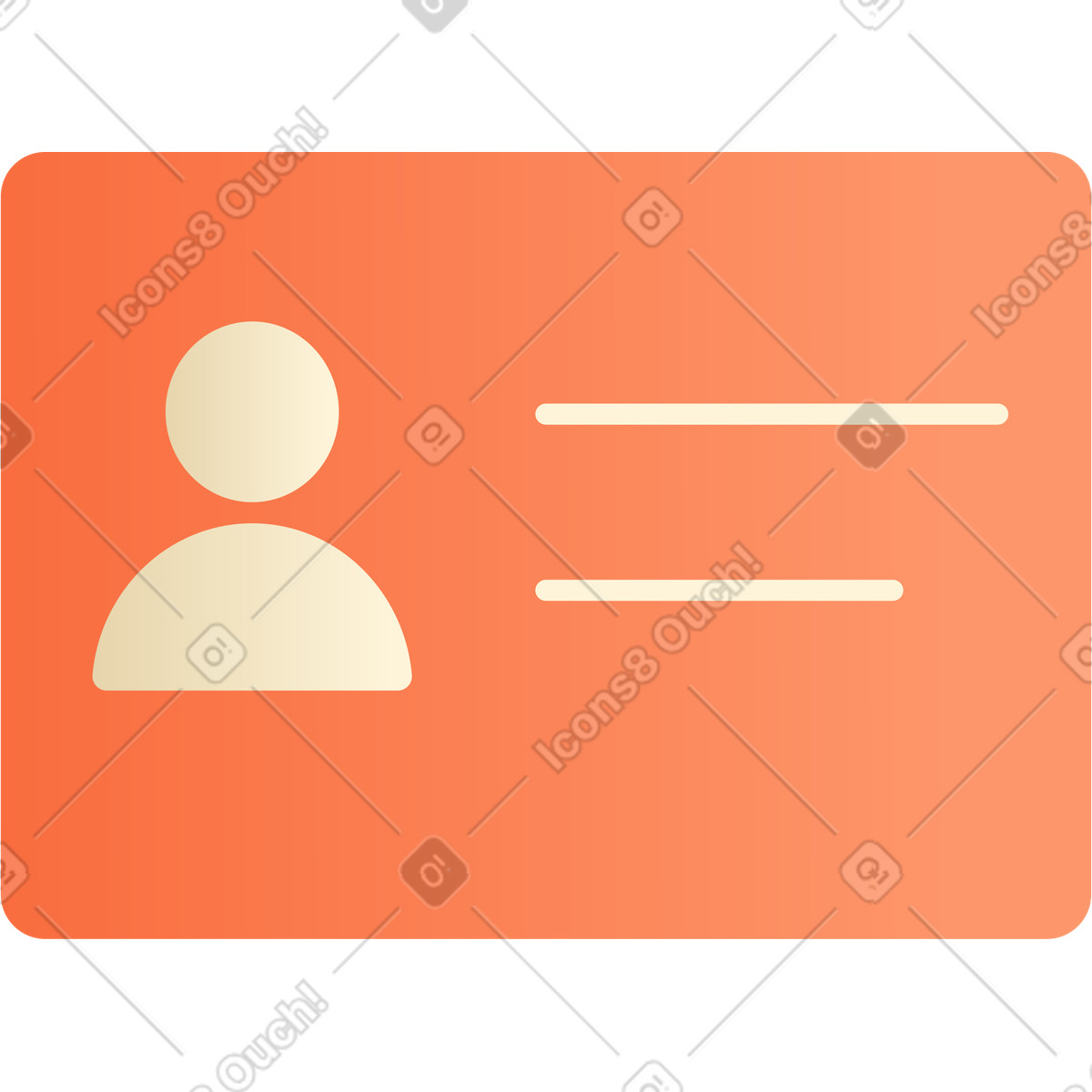 Illustration Insigne orange dans le style Silky à télécharger aux formats PNG, SVG