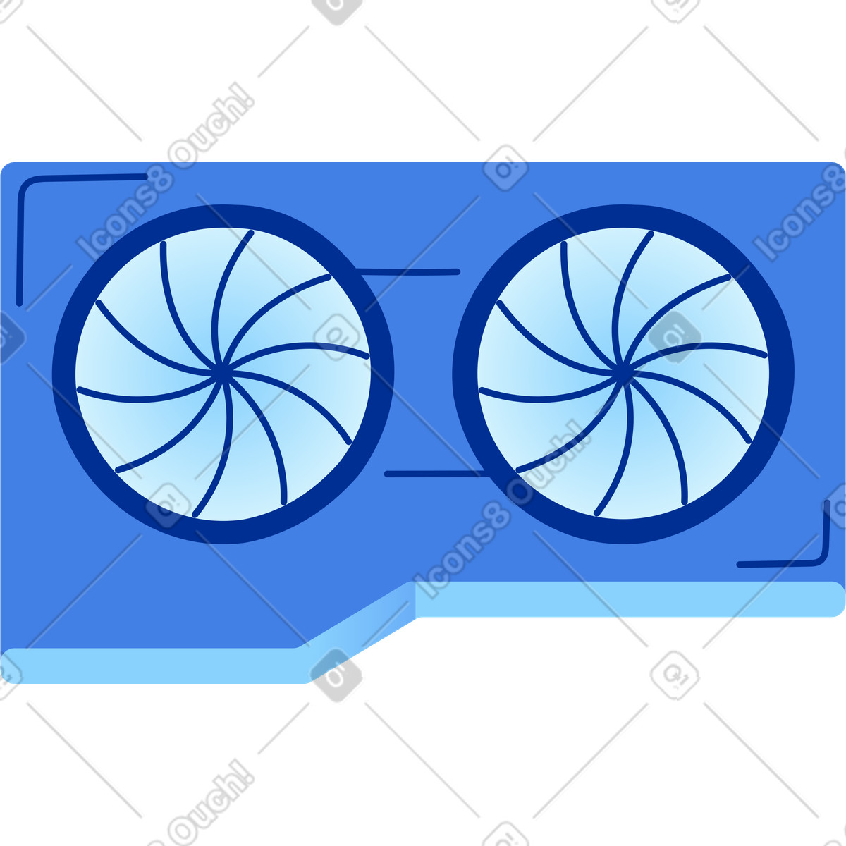Scheda grafica illustrazione in stile Glossy scarica in PNG, SVG