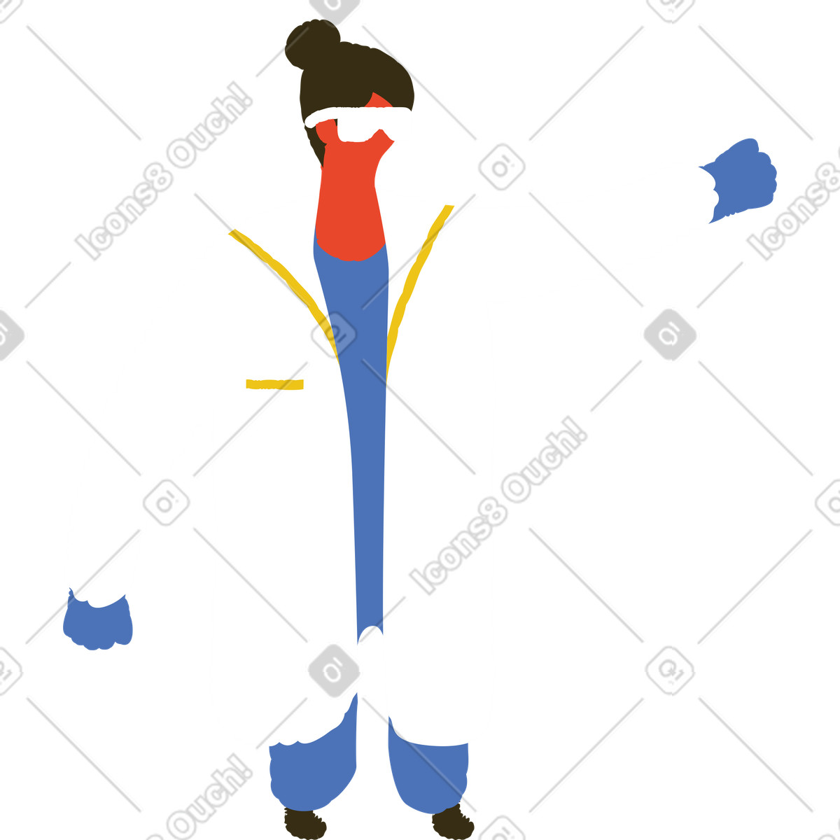 Ilustración Médico en estilo Bermuda a descargar en PNG y SVG