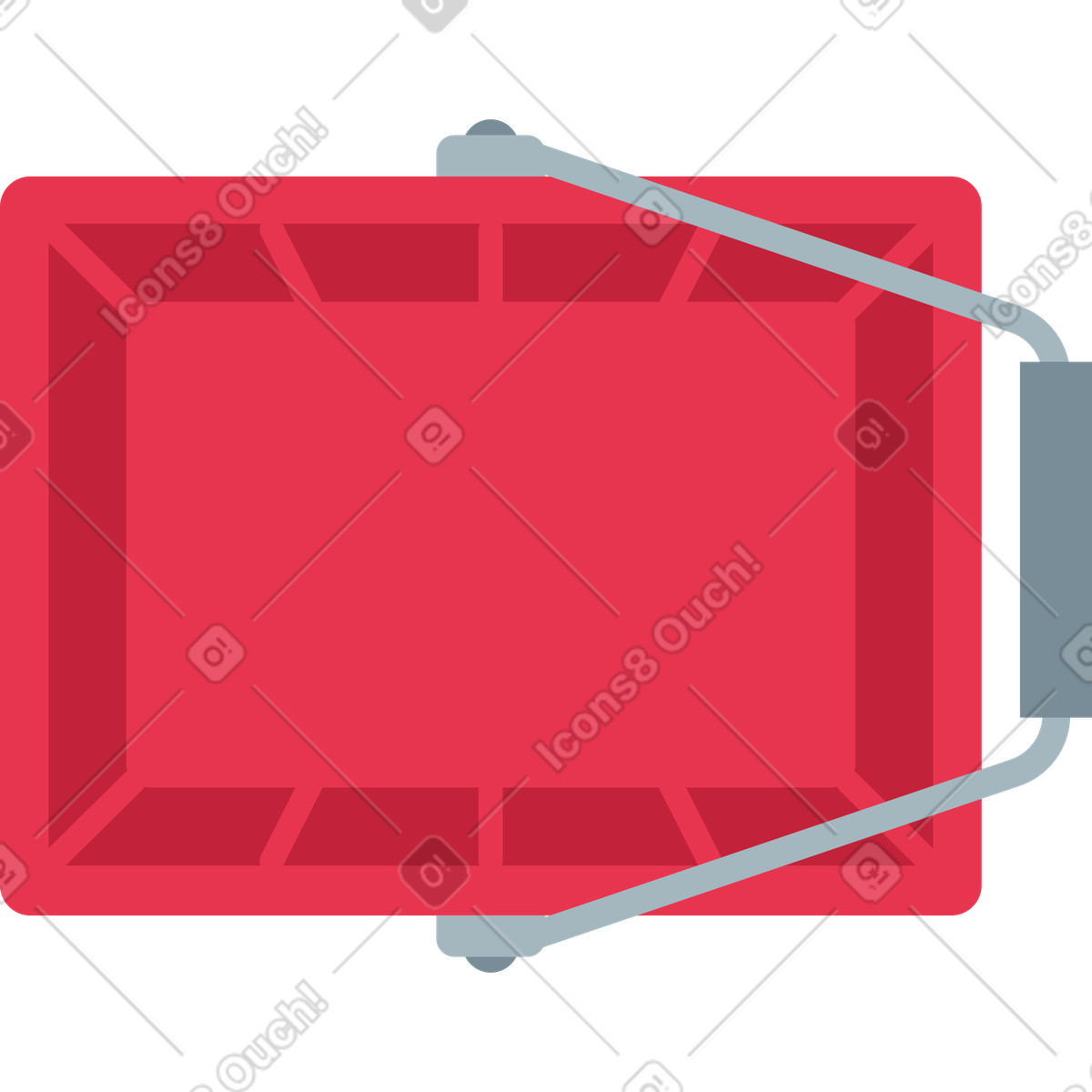 Empty basket illustration featuring clipart in PNG, SVG, GIF