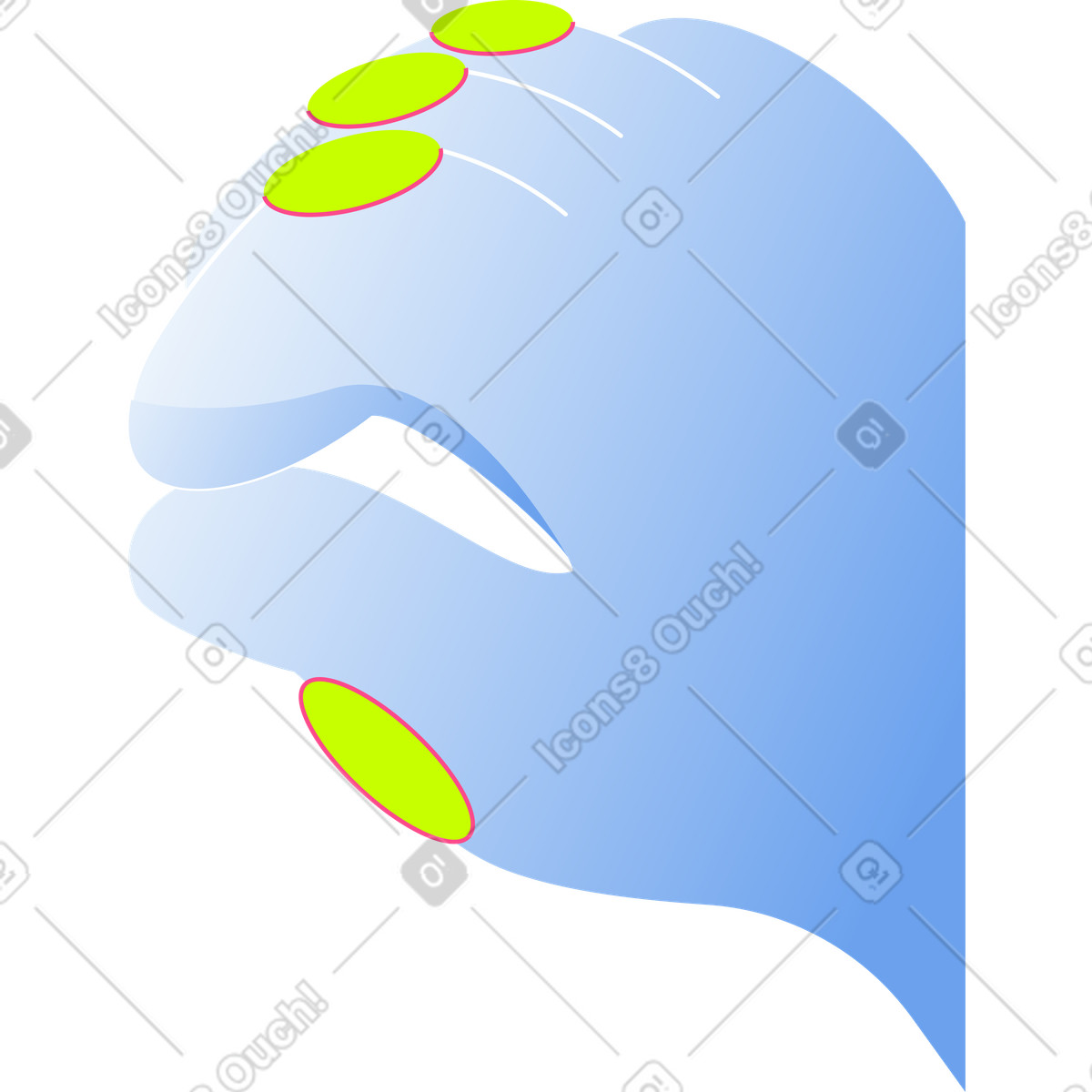 Glove from the astronaut's hand illustrazione in stile Space scarica in PNG, SVG