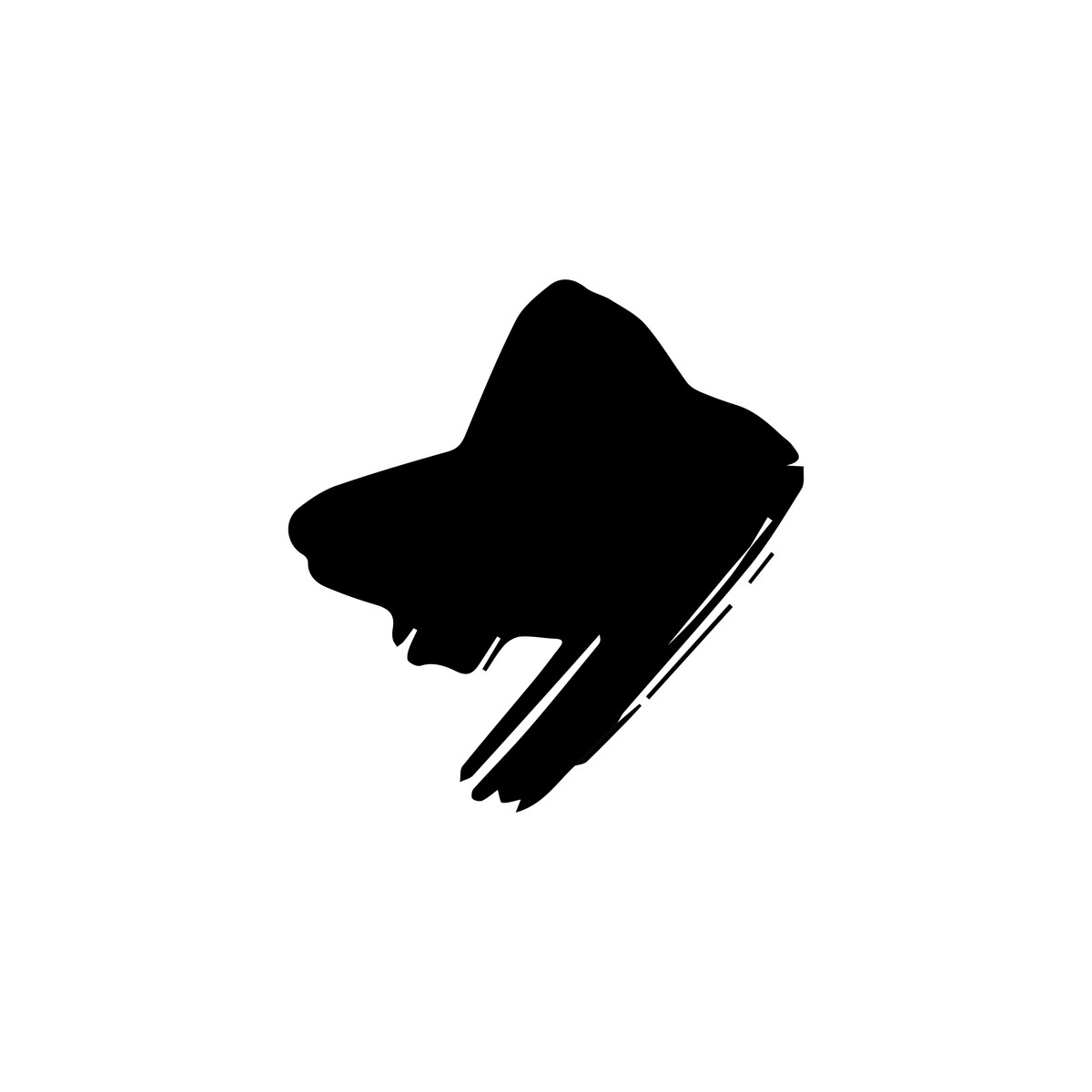 Messy ink strokes illustration in Scribbles style download in PNG, SVG